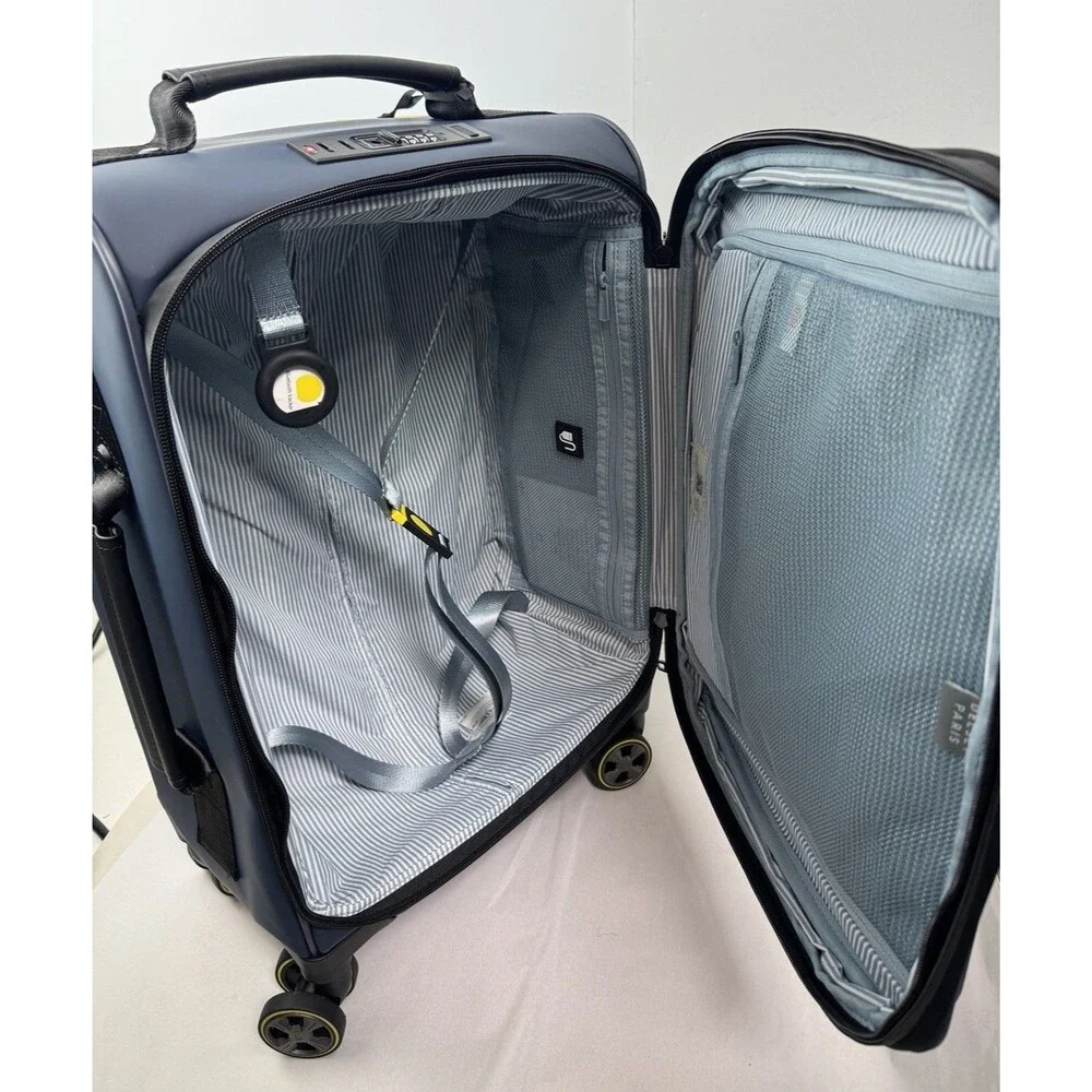 Delsey Paris Turenne Soft Expandable Carry On Spinner Suitcase Luggage